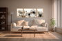 Wallity Huhu305 Cuadro Decorativo de 3 Piezas Multicolor